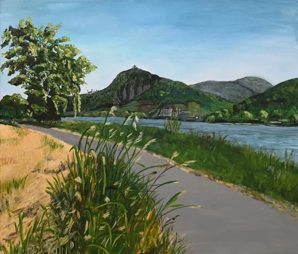 Handgemaltes Gemälde „Blütenharmonie im Garten“ – Acryl auf Leinwand, 50 × 60 cm von Manuela Schenk
